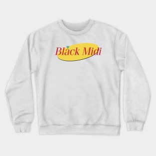 80s Retro Style // Black Midi // Ducter Crewneck Sweatshirt